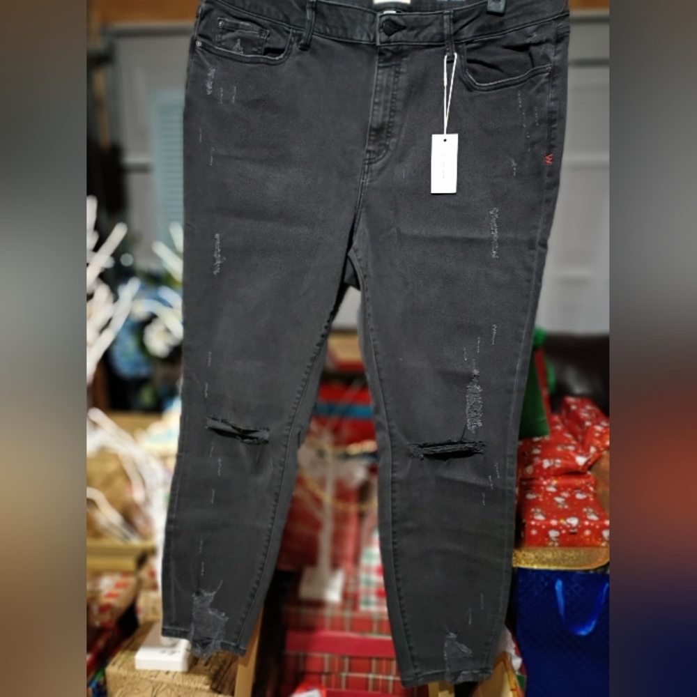 Warp + Weft MXP High Rise legging Jeans in Black